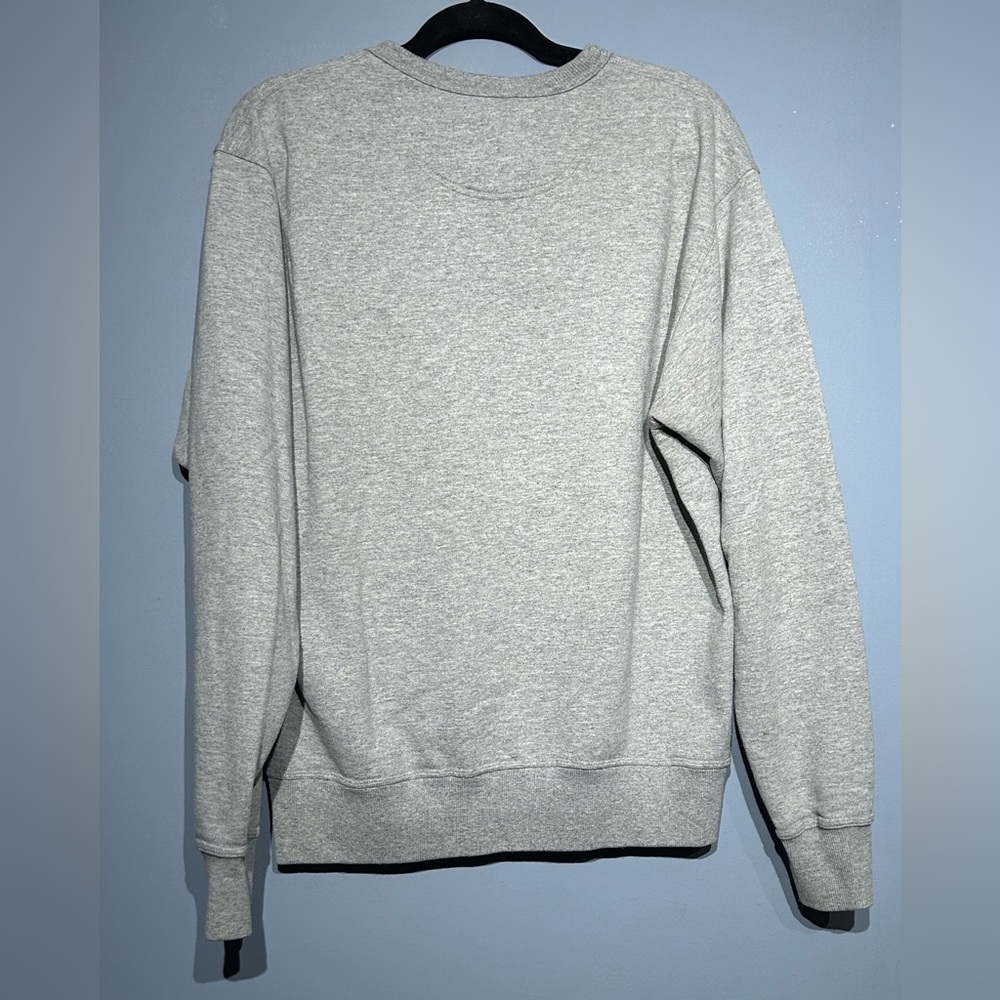 Champion Men’s Crewneck Sweatshirt - Size M - Gray Logo Pullover, Authentic - Picture 2 of 7